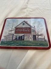 Vintage Coca-Cola memorabilia hot pad/plate
