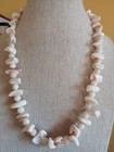 Vtg Carved Conch Bead Necklace Unusual Shape Mid Century Shell — photo 3