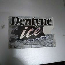 Vintage 2001 DENTYNE ICE Gum Artic Chill Discontinued﻿ Adams Empty Package