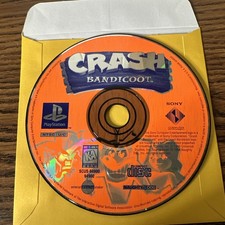 Crash Bandicoot (PlayStation 1, 1996) PS1 Black Label Disc
