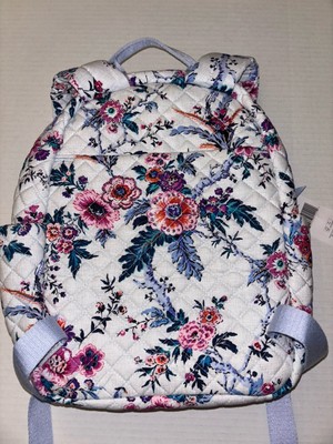 NWT Vera Bradley Cotton Small Backpack Bag Magnifique Floral 