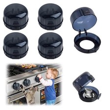 5-Pack Stove Knob Safety Covers, Childproof Gas Stove Knob Locks, Upgraded Du...