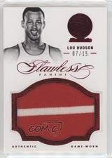 2012-13 Panini Flawless Patch Ruby 7/15 Lou Hudson #64 Patch HOF 3d3