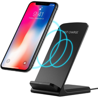 Krumad Wireless Charger 15W Qi InduktionsladegeräT Ladepad Schwarz