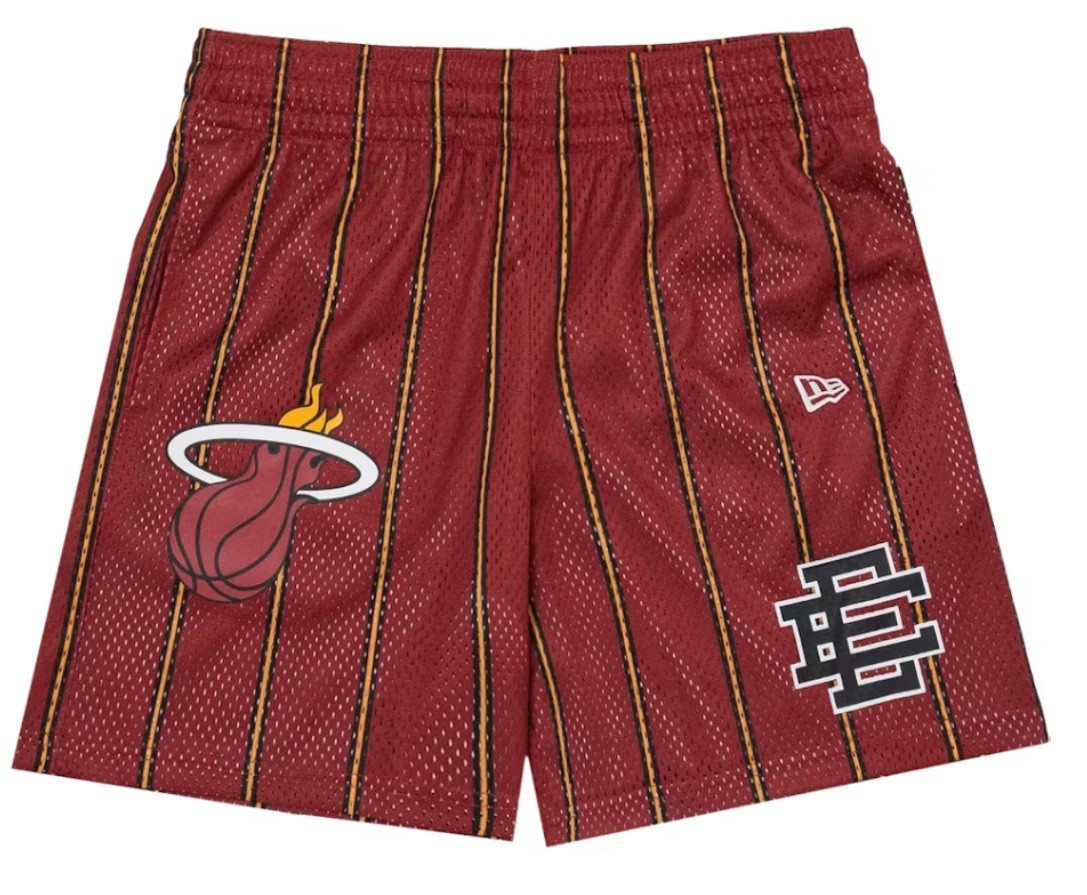 Eric Emanuel X NBA Miami Heat New Era Shorts Size Large NWT