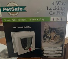 PETSAFE 2-WAY CAT FLAP DOOR SMALL 1-12 LBS MAGNETIC TRANSPARENT