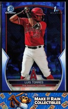 Luis Torres 1st 2023 Bowman Chrome Sapphire Edition Prospects #BCP-155 Angels