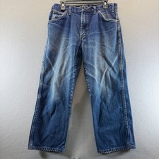 Dickies Mens Relaxed Fit Carpenter Jeans Medium Wash Blue Denim Workwear 32x24