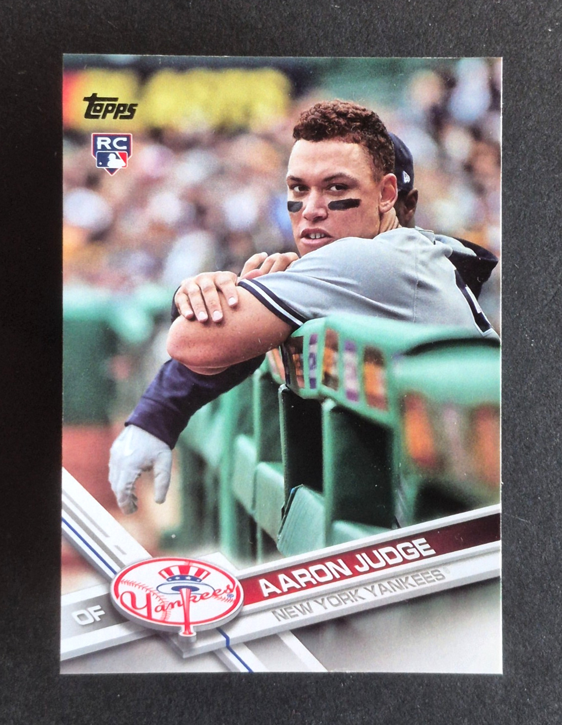 2017 Topps Aaron Judge ROOKIE CARD SP RC #287, Leaning on Railing SHORT PRINT