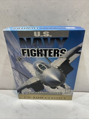 EA Electronic Arts U.S. Navy Fighters PC CD-ROM Software Vintage 1997 Big Box