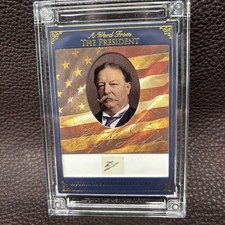 POTUS A Word From The President William H Taft Handwritten Word Rare