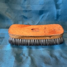 Vintage Shoe Shine Brush 8 Wood Handle Horse Hair Bristles Farmhouse Decor