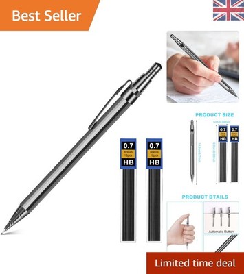 Kompaktes Metall Druckbleistift Set mit 2 Minen - perfekt für Schule & Arbeit