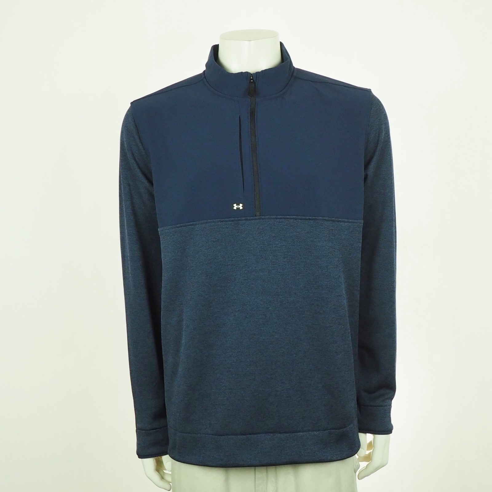 Sweater Mens Xl Dark Blue 1/2-zip