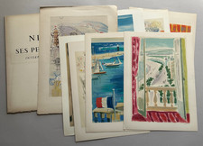 Nizza und seine Maler. 1954. 8 Lithographien von MOURLOT nach DUFY CAVAILLÈS