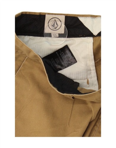 VOLCOM Mens Cargo Shorts W38 XL Brown Cotton BX01 - Picture 3 of 3