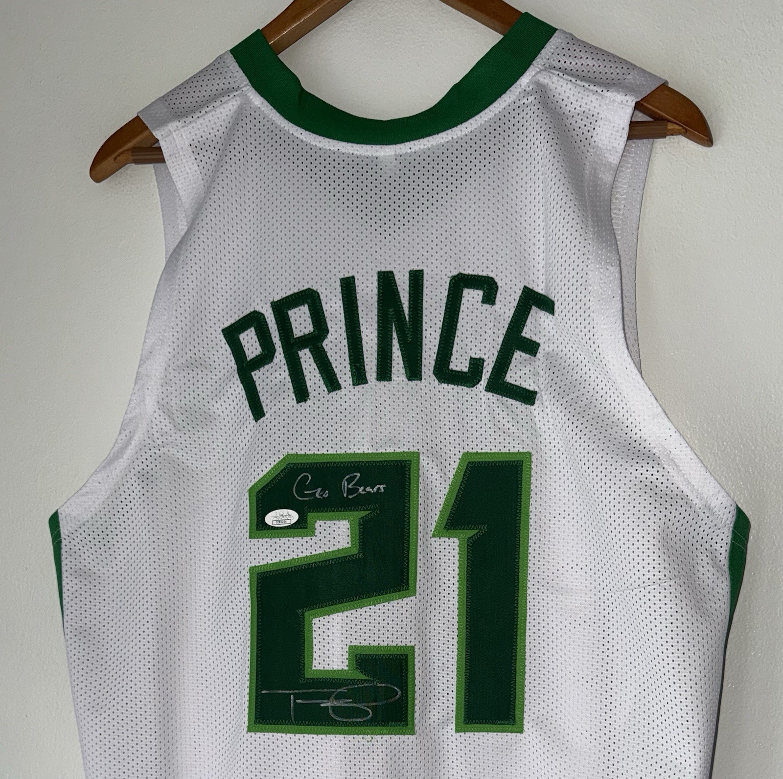 Taurean Prince Autographed Signed Baylor Bears #21 "Go Bears" Basketball Jersey (JSA COA) 