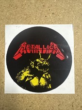 VINTAGE 1980'S METALLICA STICKER UNUSED HEAVY METAL