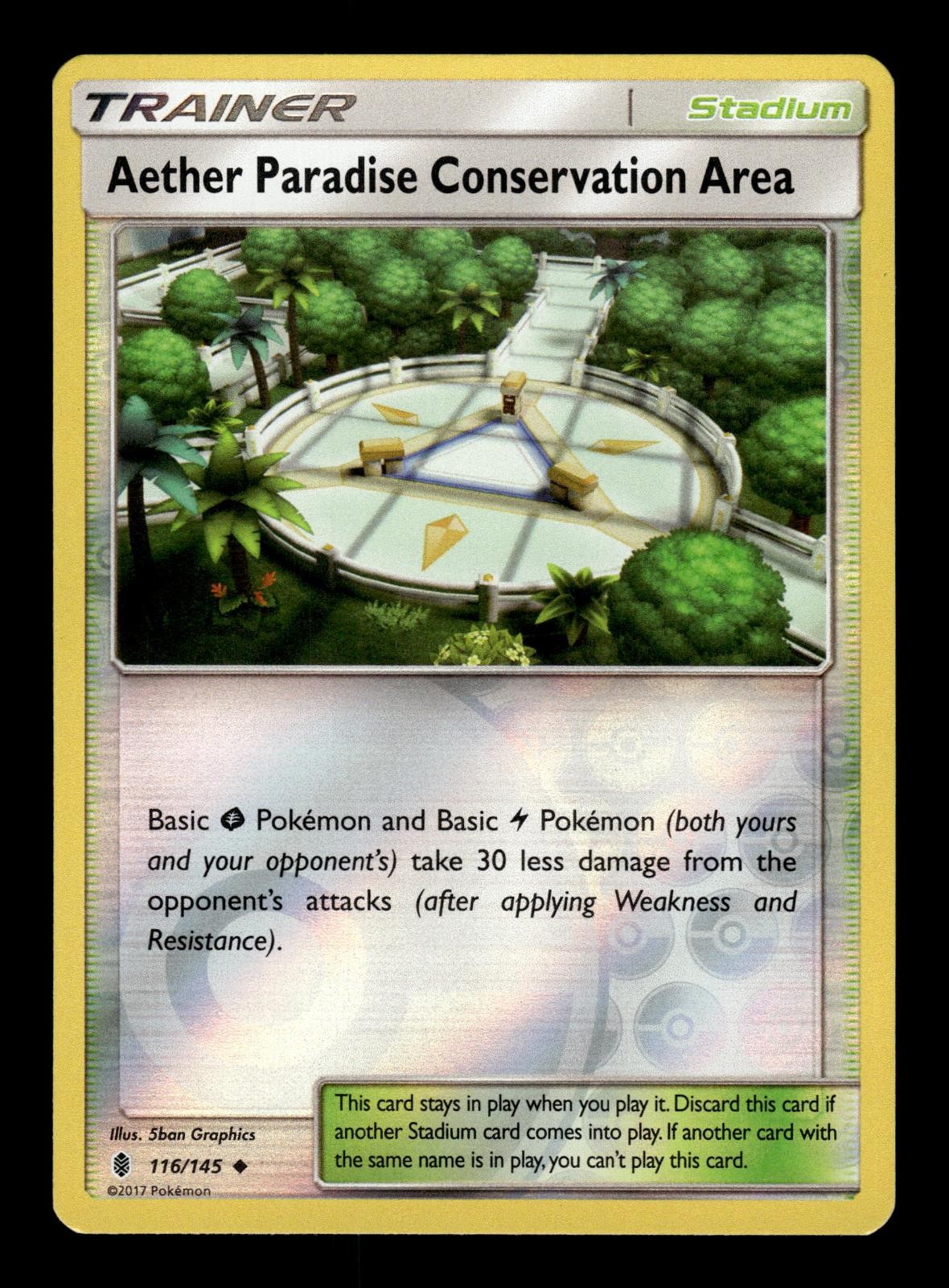Aether Paradise Conservation Area 116/145 Guardians Rising Reverse Holo NM