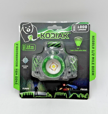 #ad Kodiak 1000 Linen Rechargeable Headlamp LED3 modesadjustable Tilt $29.99