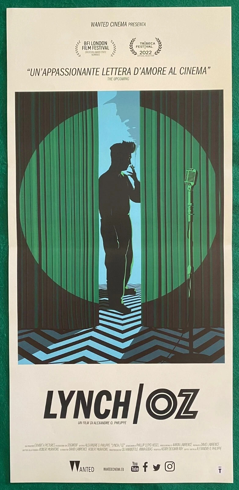 A LOCANDINA ORIGINALE CINEMA DAVID LYNCH OZ ALEXANDRE PHILIPPE IL MAGO DI OZ
