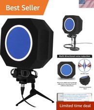 Professional Microphone Isolation Shield with Pop Filter for Pure Sound Control