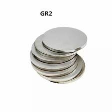 Metal Titanium GR2 Sheet Plate Round Sheet Solid Titanium Disc Select Size