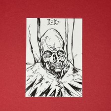 2006 SPAWN HELLSPAWN Art of LUIS DIAZ SKETCH CARD 1/1 Pen and Ink Comic SIGNED