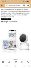 ARENTI Baby Monitor, 2K/3MP WiFi 6 Camera Audio, 5-inch Wireless Screen,Open box