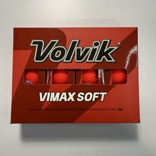 NEW Volvik Golf Balls 1 Dozen Red VIMax Soft Golf Balls High Visibility