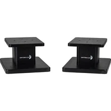 Dayton Audio SSWB6B 6" Universal Wood Speaker Stand Pair, Black