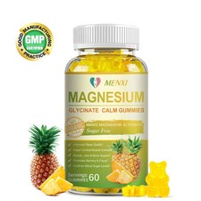 Magnesium Glycinate For Improved Sleep, Stress  Anxiety Relief 400mg Gummies