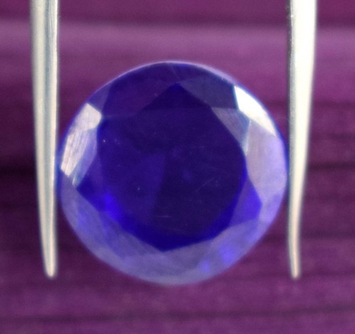 Natural 13.60 Ct Round Purple Spinel Ring Size Gemstone Certified B27299 - Picture 7 of 8