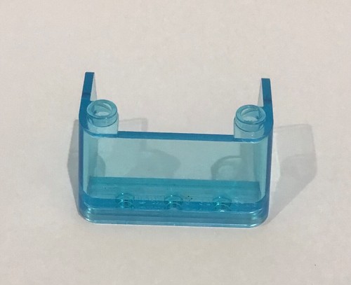 Lego Teil 2437 trans hellblau Windschutzscheibe 3x4x1 3/4, 2 Noppen oben - Bild 1 von 2