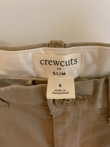 Boys crew cuts Chino pants size 8 slim - Picture 2 of 2
