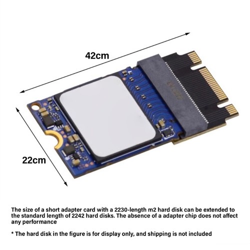 M.2 SSD 2230 to 2242 Converters Card Easy Installation for PC Notebook Laptops - Photo 2/10