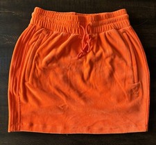 ADIDAS X JEREMY SCOTT ORANGE VELOUR SKIRT WOMEN S SIZE SMALL H53363