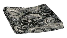 M&F Western Paisley 33" Silk Wild Rag - Black - New