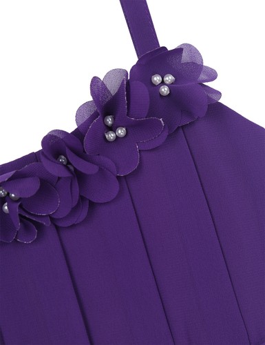 Kids Girls Princess Floral Long Dress Party Pageant Wedding Bridesmaid Prom Gown - Picture 115 of 116