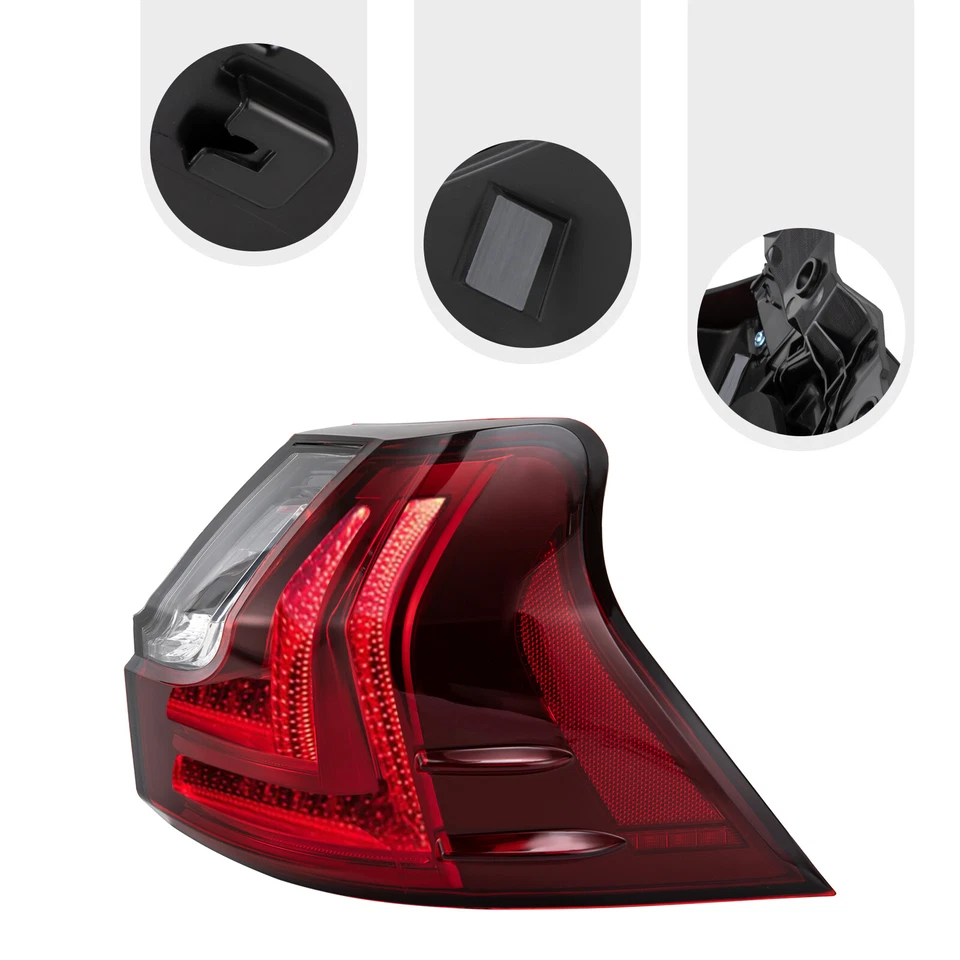 Luz trasera exterior LED roja para Lexus LX570 2016-2021 Foto 3 de 4