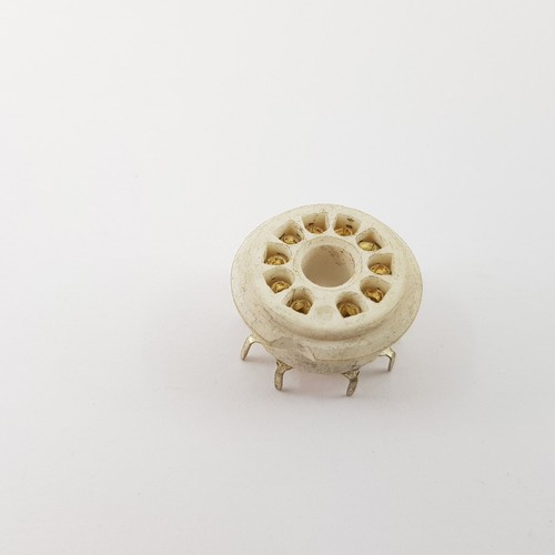 Haude 10 Pièces Douilles Tube à Vide Céramique B9A Plaqué Or 9Pin - ECC81 ECC82 ECC83 EL84