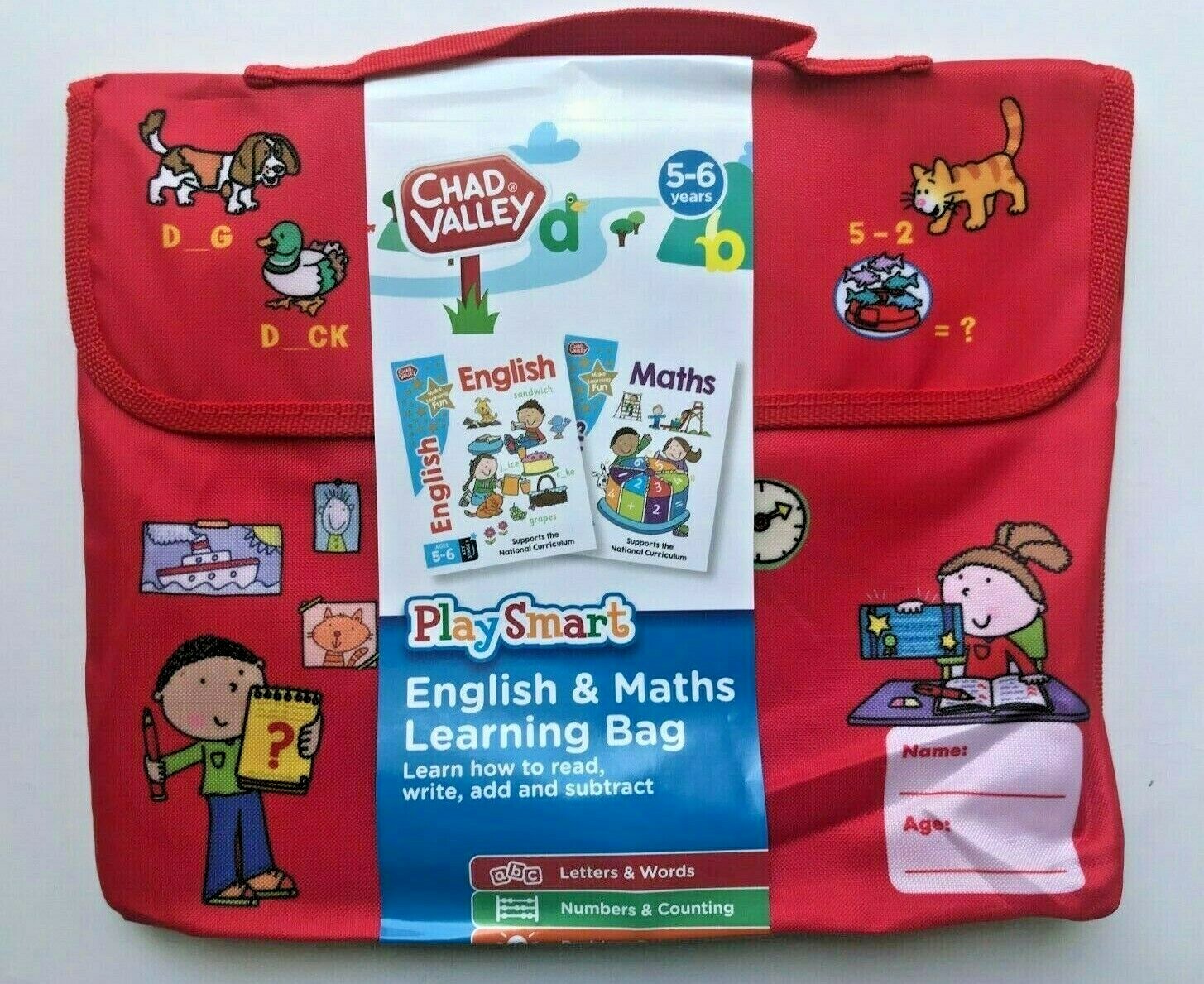 Chad Valley My Learning Bag English & Maths Workbooks Age 5-6 KS1 Christmas Gift