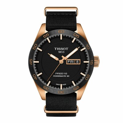 NEW Tissot Swiss PRS516 Powermatic 80 Gold Case Black Dial Watch T1004303705101 | eBay