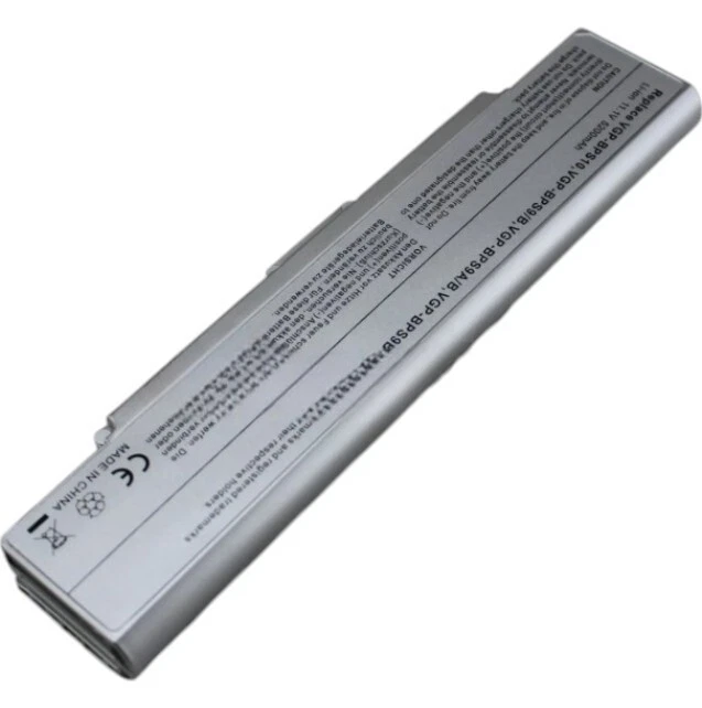 Batería VGP-BPS9/S 5200MAH para Sony VAIO VGN-AR VGN-NR VGN-SZ Series plateada Foto 2 de 4