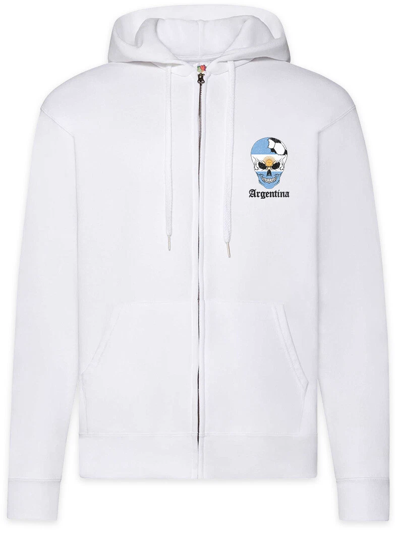Argentina Football Comet Zipper Hoodie argentinean Soccer Flag Championship
