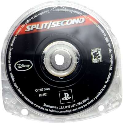 Split/Second - Sony Playstation Portable PSP Tested Authentic