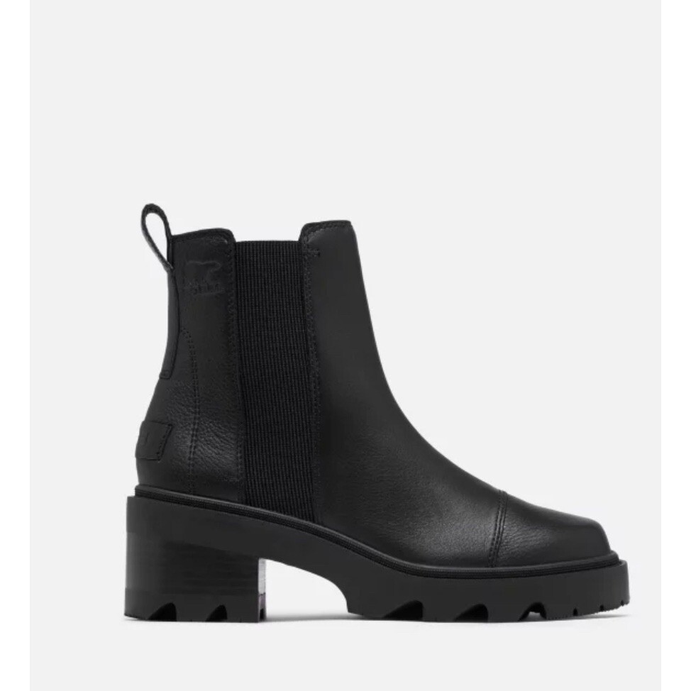 SAOLA Sorel Hi Line Chelsea stivaletti impermeabili suola a strappo tacco nero 10 5 0010