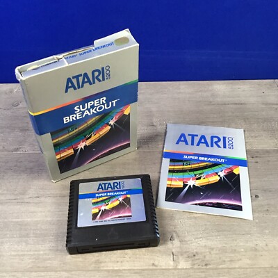 Super Breakout (Atari 5200, 1982) CIB Complete w/Box and Manual
