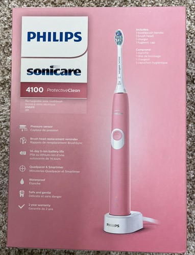 Philips Sonicare 4100 Protective Clean Electric Toothbrush Pink - Picture 2 of 3