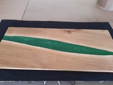 Epoxidharz Tischplatte in Eiche massiv, Rivertable, Couchtisch, Esstisch